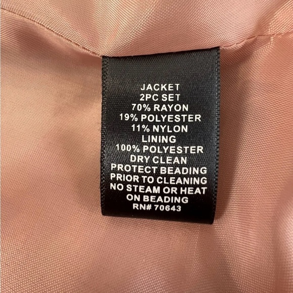 Jessica Howard 2 Piece‎ Set Dress Jacket Women's Size 8 Pink - Picture 7 of 16